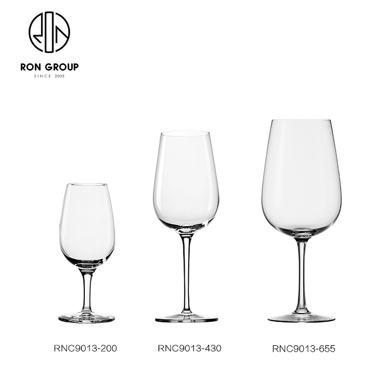 430ML Coffee Shop Elegant Clear Lead Free Wine Glasses Crystal