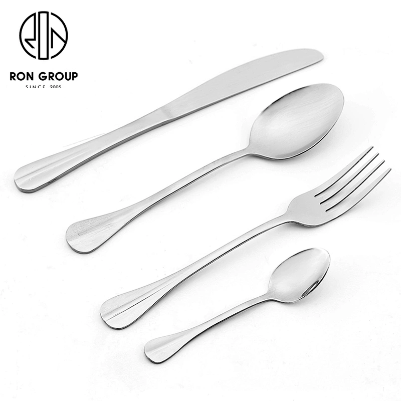 Wholesale Wedding Restaurant Stainless Steel Gold Flatware Cutlery Set