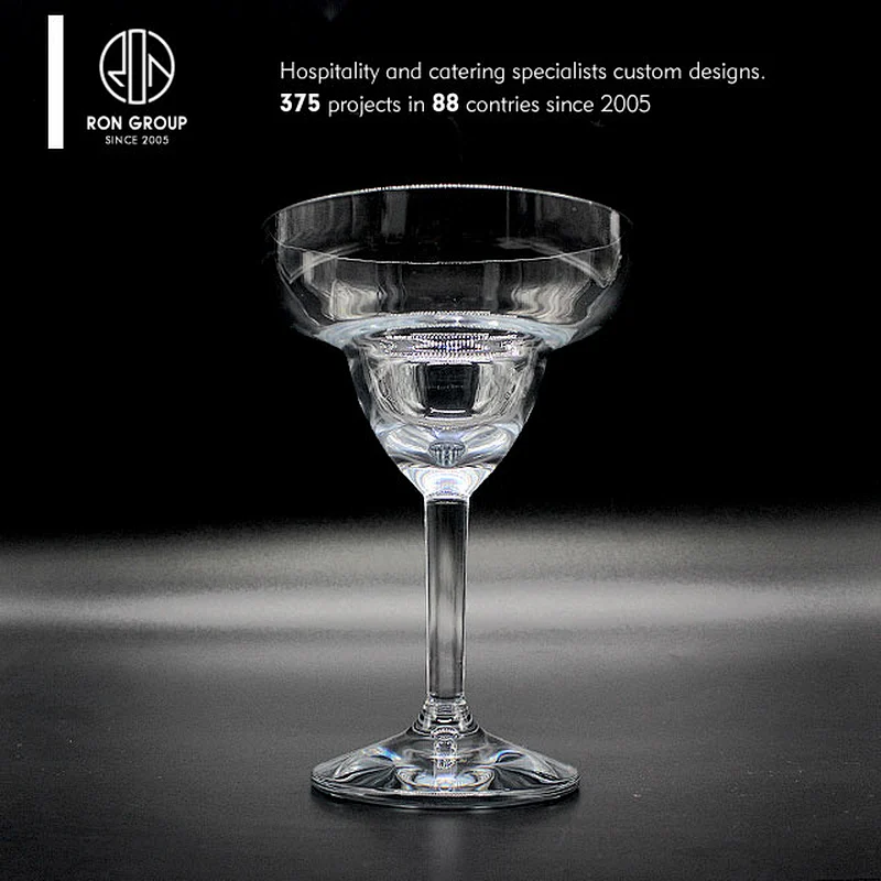 Restaurant unbreakable plastic martini cocktail cup