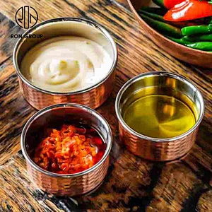 Restaurant Copper Coated Small Sauce Cups Stainless Steel Ramekin