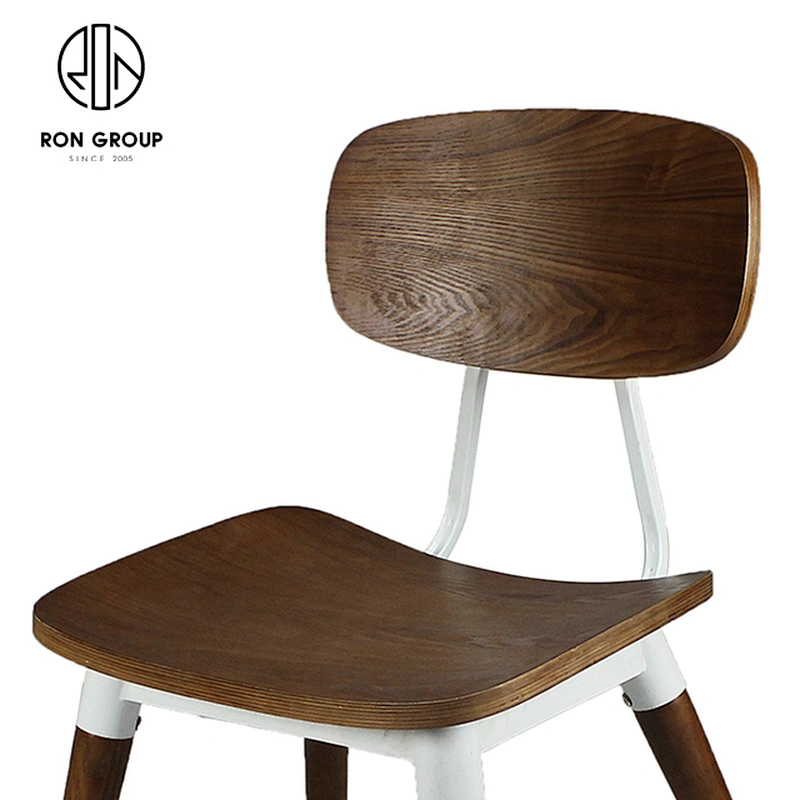 Simple Design Leisure Cafe Iron Stand Dinner Chair Dining Restaurant