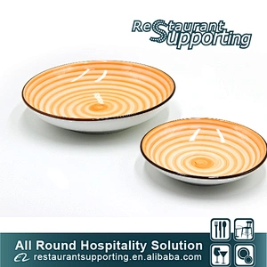 Foshan high quality restaurant china ceramic round plate for sale