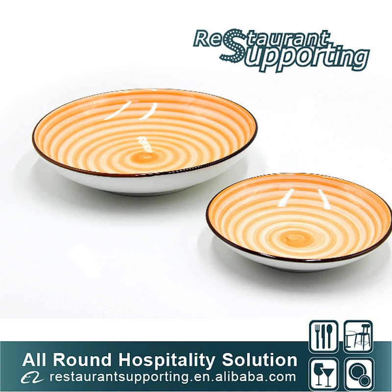 Foshan high quality restaurant china ceramic round plate for sale