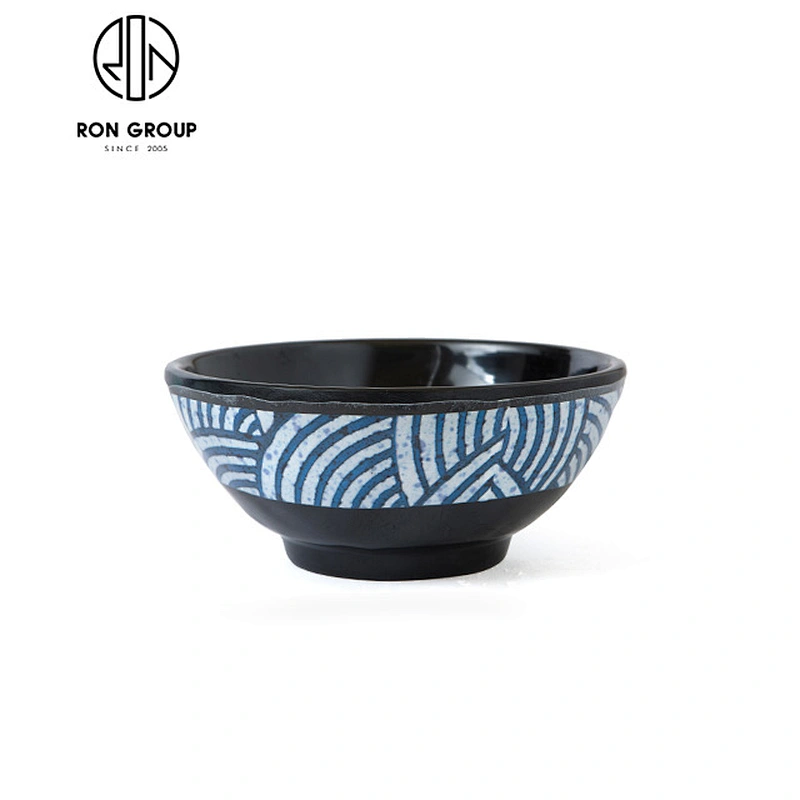 Wholesale ceramic square footed round bowls for restaurant