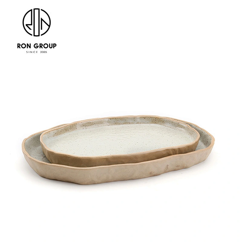 Hot Sale Oval Porcelain Catering Ceramic Dinner Serving Plates