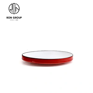 Foshan hotel supplier High feet restaurant round  plate with 7 8 10 12 inch restaurant dinnerware plates dishes