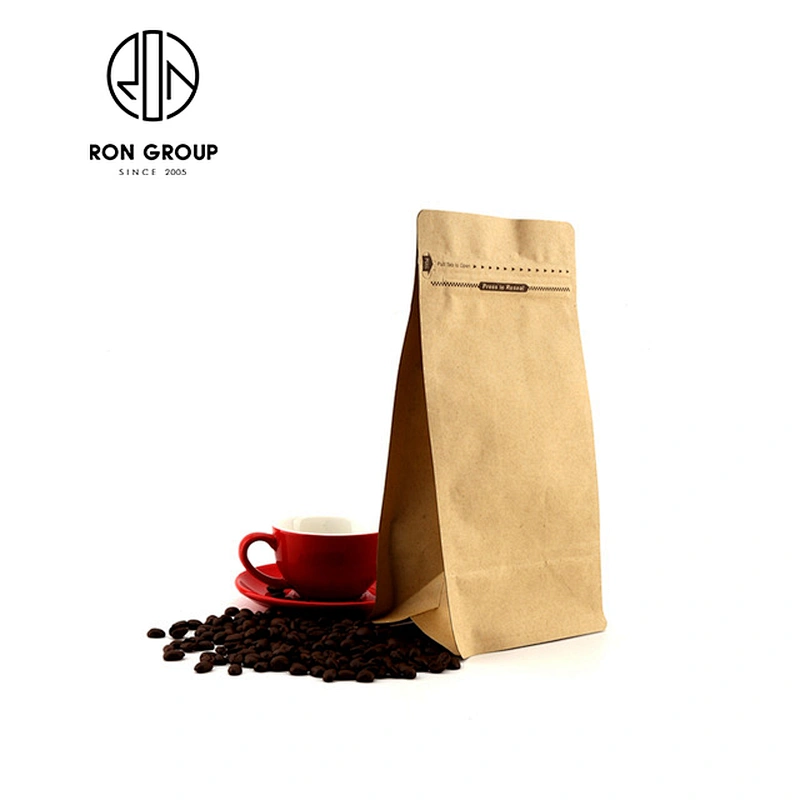 China manufacturer logo printing take away kraft paper bag