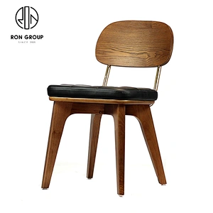 Comfortable Ash Solid Wood Lounge Restaurant Chairs Dining
