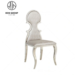 modern event furniture chair gold round back stainless steel chair