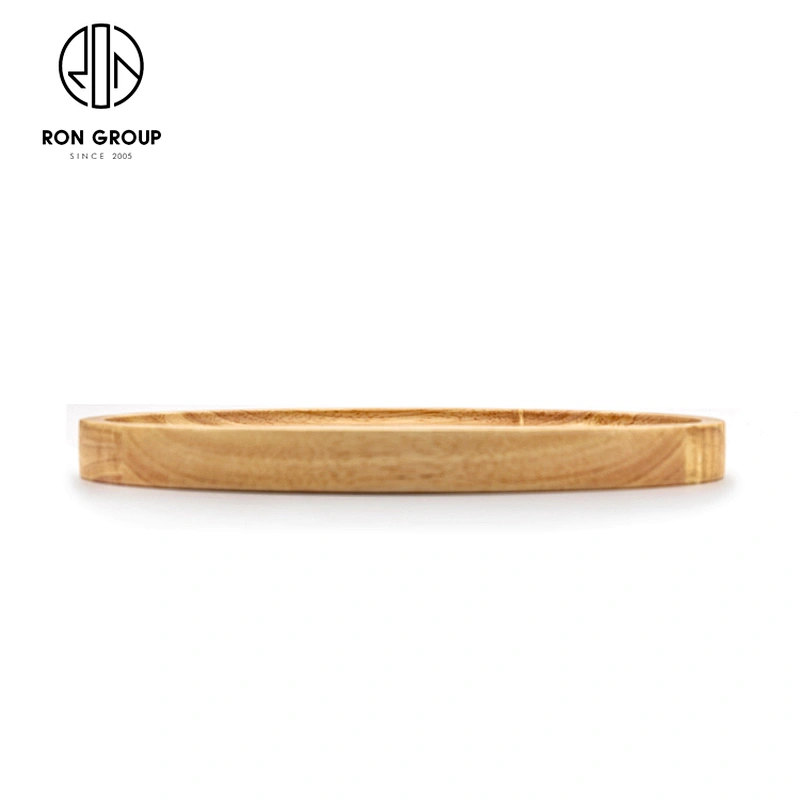 Restaurant Coffee Shop Custom Logo Snack Wood Serving Board Oval Cutting Board