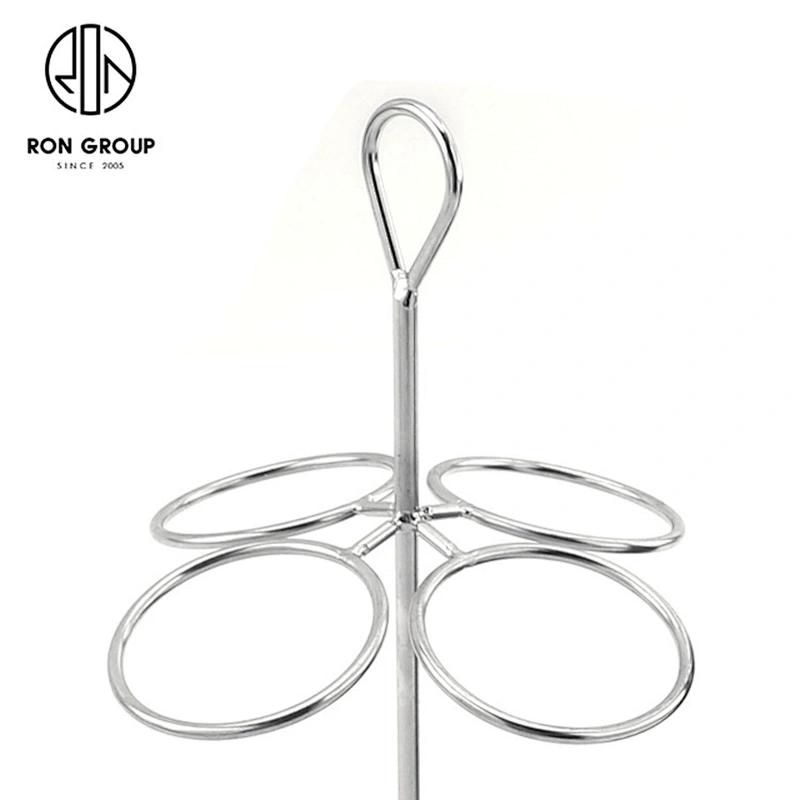 Four Color Stainless Steel Iron Wire Food Cone French Fries Holder