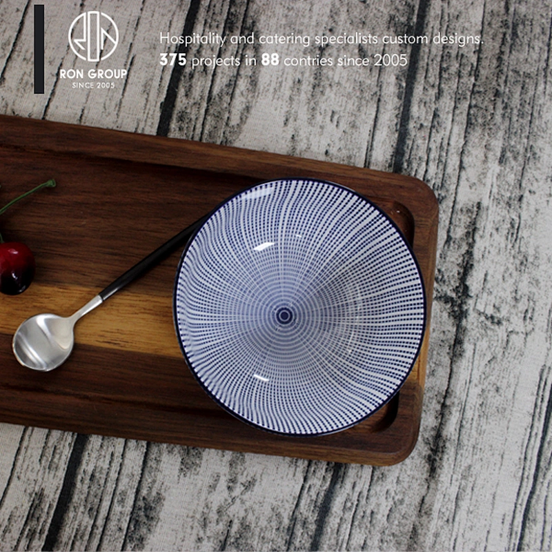 Custom porcelain ceramic round bowl with plates