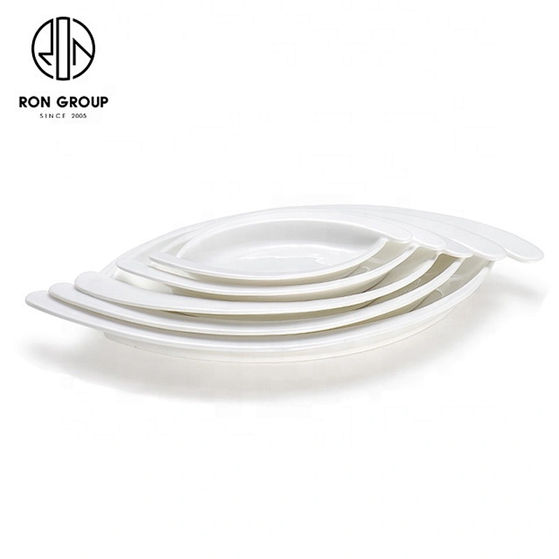 Wholesale High Quality Porcelain Dinnerware Egg Shape Plate For Restaurant