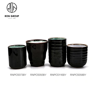 Wholesale Reusable 140ml Ceramic Water Tea Milk Custom Coffee Cups