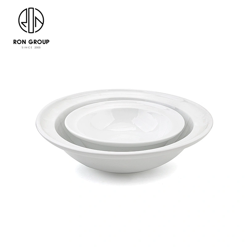 Hot Selling Porcelain Large Round Soup Noodle Bowl For Home Restaurant