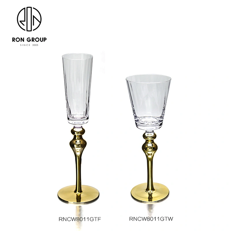 Luxury Wedding Creative Wholesale Wine Glass Crystal Champagne Goblet Glass
