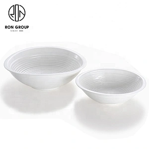 Factory Make Exquisite 9 Inch White Irregular Bowl  For Restaurants