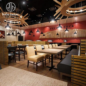 Wholesale Modern Furniture Restaurant Cafeteria Sofa Seating For Sale
