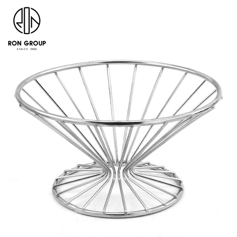 Customized Flat Straight Line Metal Wire Iron Mini Fries Rack For Sale