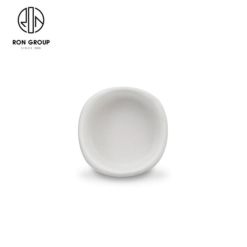 Wholesale Low Price White Porcelain Small Size Dish For Restaurant