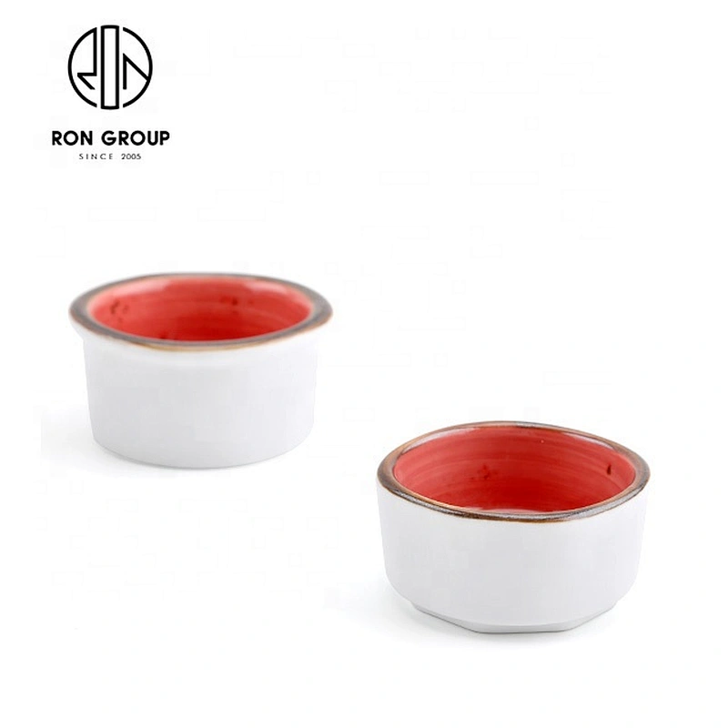 Customized Portable Round Restaurant Quality Porcelain Dinnerware
