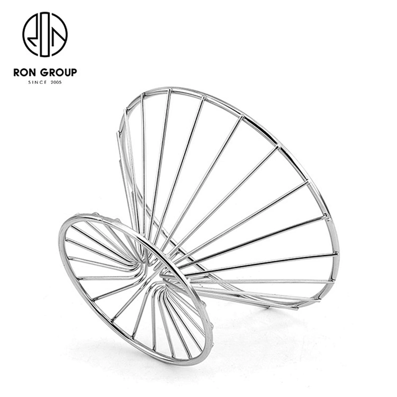 Customized Flat Straight Line Metal Wire Iron Mini Fries Rack For Sale