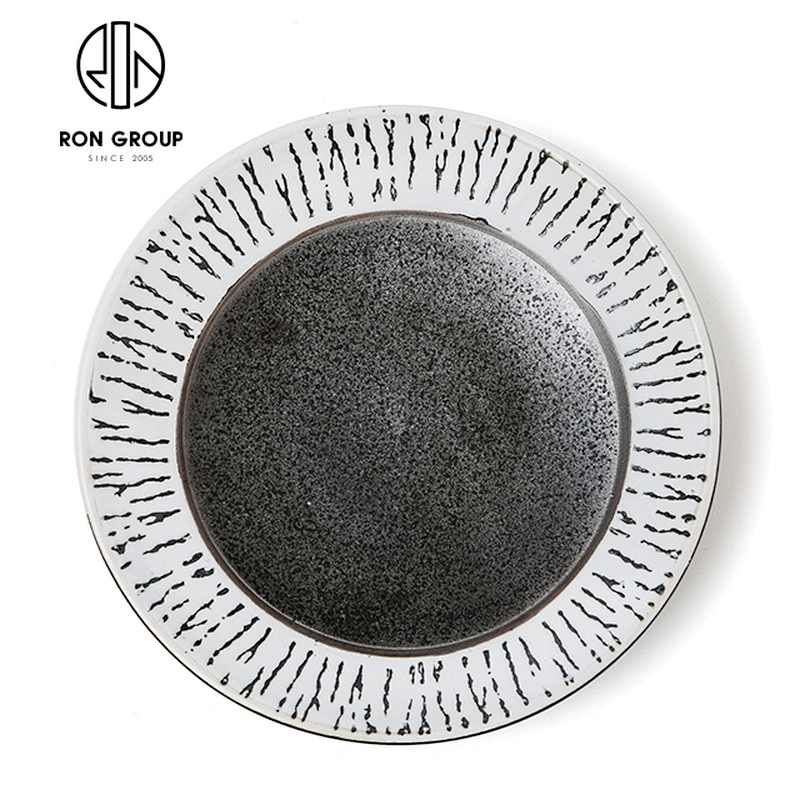 Japanese Style High Quality Hotel Tableware  6'' Ceramic Round Plate