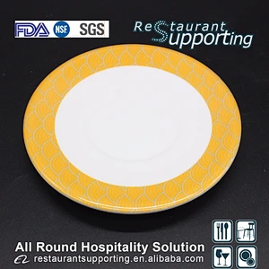 Wholesale custom round melamine series japanese restaurant sushi plate