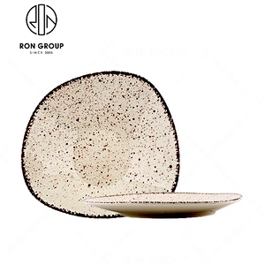9 Inch Restaurant White Square Ceramic Dinner Plates