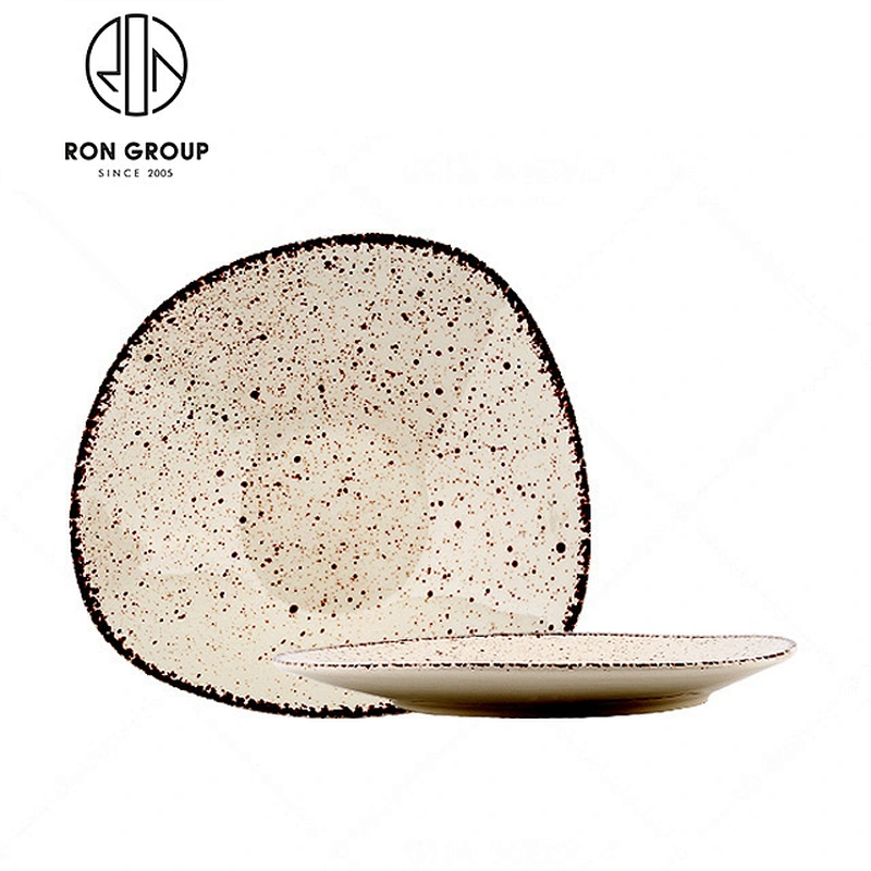 9 Inch Restaurant White Square Ceramic Dinner Plates