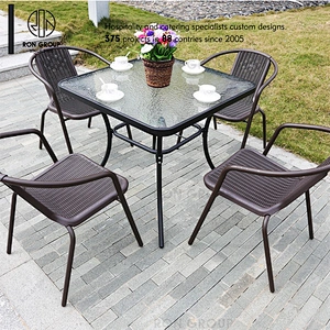 Hot Sale Simple Restaurants Outdoor Table And Chair