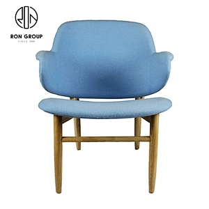 European Style White Ash Wooden Leisure Soft Comfortable Dining Chair