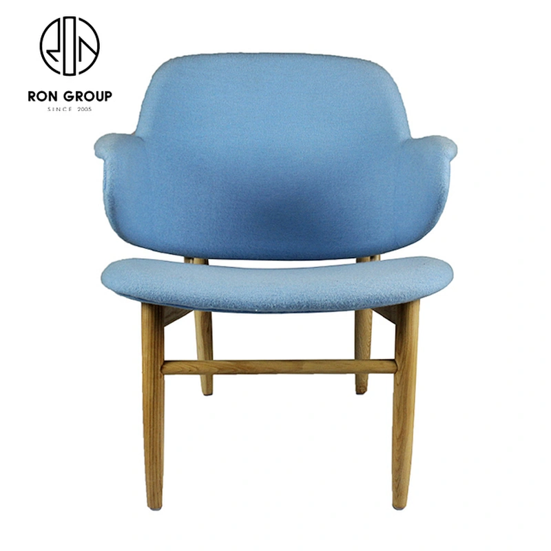 European Style White Ash Wooden Leisure Soft Comfortable Dining Chair