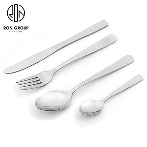 Wholesale Restaurant Coffee Shop Customize Stainless Steel Metal Cutlery Set