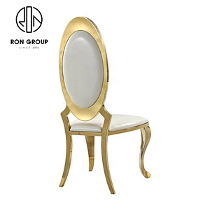 Wholesale Restaurant Dining Leather Stainless Steel Chair