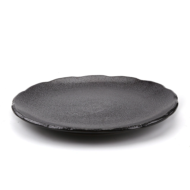 Restaurant Family Universal Round Durable Black Dinner Plate