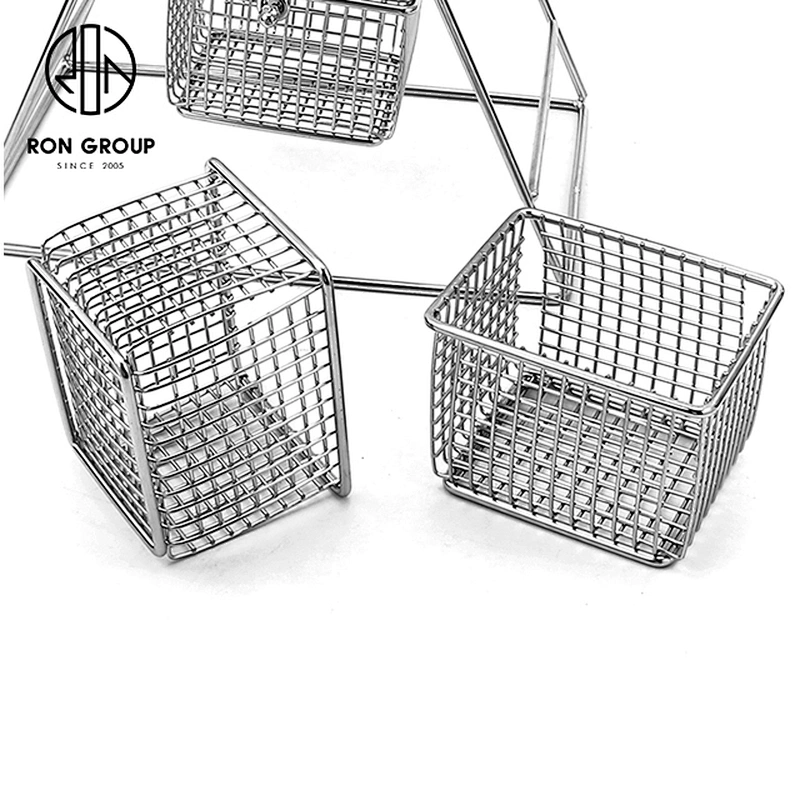 Stainless Steel Restaurant Snack Ferris Wheel Show Shelf With Five Basket