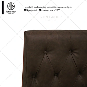 Custom cafe furniture single sided restaurant sofa booth seating