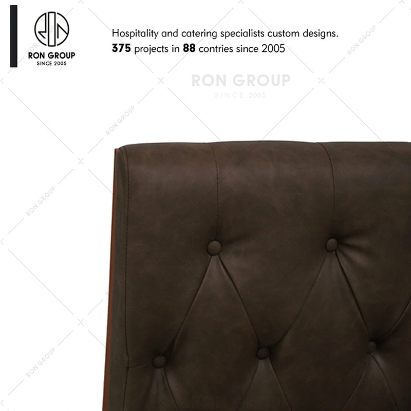 Custom cafe furniture single sided restaurant sofa booth seating