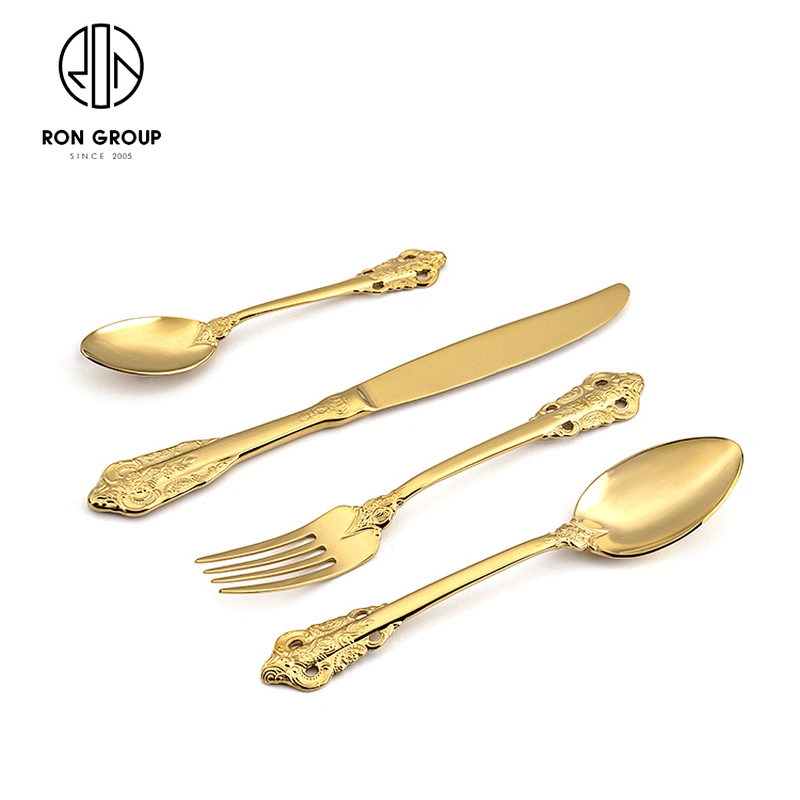 New Design Wedding Reusable Restaurant Flatware Eco Friendly Cutlery Set