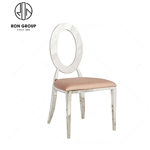 modern event furniture chair gold round back stainless steel chair