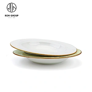 Dinnerware Fruit Service Plate 12 Inch Round Food Plate For Restaurant
