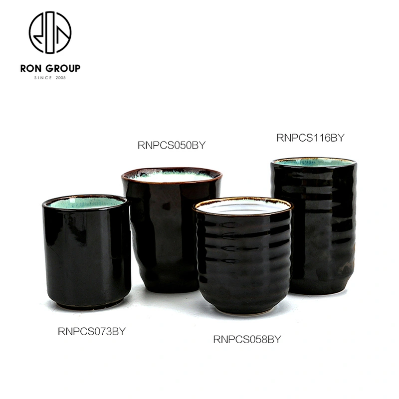 Wholesale Reusable 140ml Ceramic Water Tea Milk Custom Coffee Cups