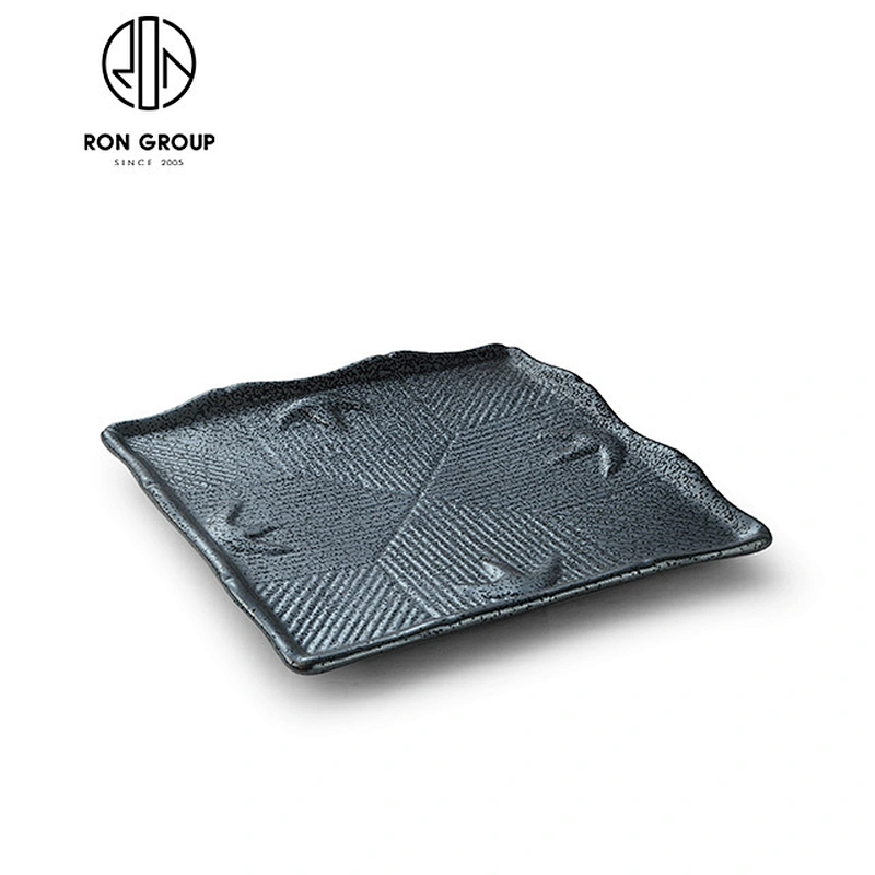 Fluidly elegant half-moon ceramic plate
