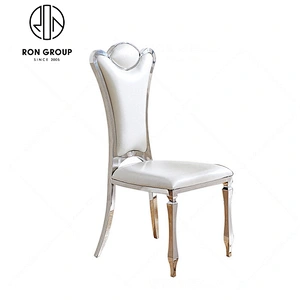 gold stainless steel wedding louis dining chair