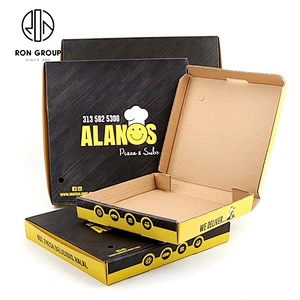 Disposable Rectangle Food Grade Corrugated Take Away Pizza Paper Box