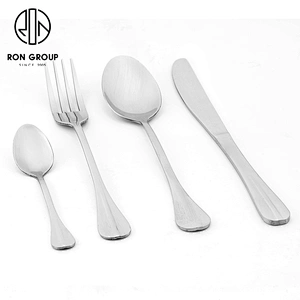 Custom Logo Stainless Steel Silver Hotel Restaurant Wholesale Cutlery Set