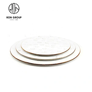 Exquisite Restaurant Good Quality Flat White Round Dinner Plates