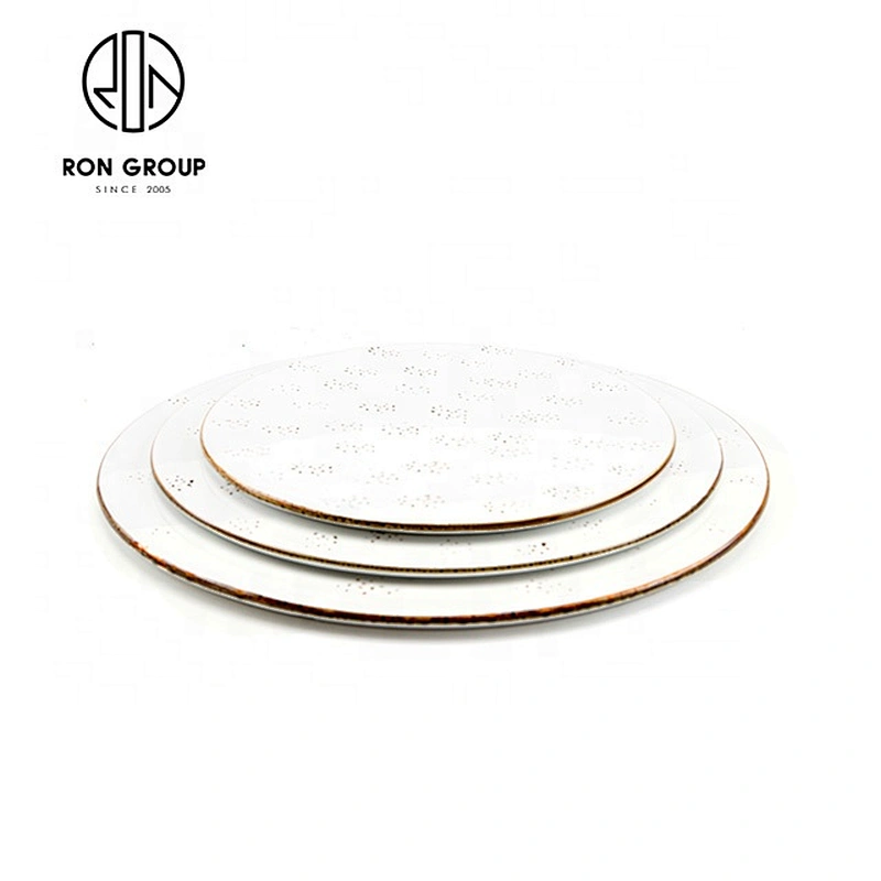 Exquisite Restaurant Good Quality Flat White Round Dinner Plates
