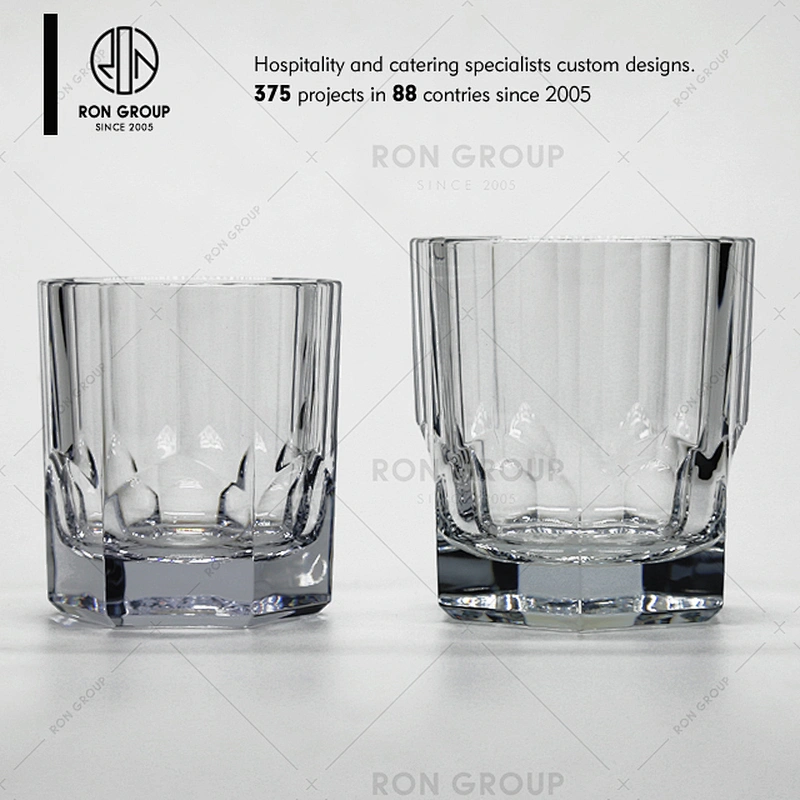 Wholesale High Grade Pc Materials Transparent Octagonal Beer Cups